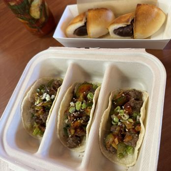 Coark Collective Food Hall - Galbi Tacos Bean Bun  Cucumber Kimchi - Desserts Near Me - Centennial, Colorado