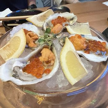 Izakaya Nana - Uni oyster shots - Izakaya Near Me - Flushing, New York