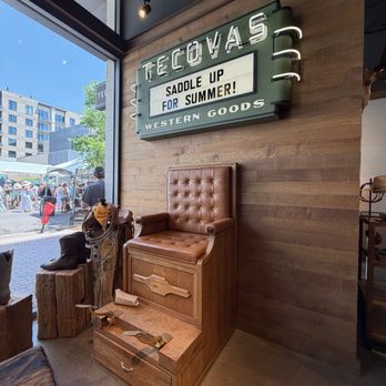 Tecovas - The big chair where you can sit and try on boots! - Leather Goods Near Me - Denver, Colorado Tecovas - The big chair where you can sit and try on boots! - Leather Goods Near Me - Denver, Colorado