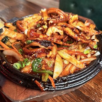 JJ Dak - Spicy Blossom Squid - Chicken Shop Near Me - Fort Lee, New Jersey