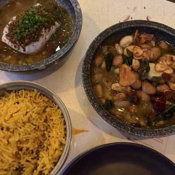 Kricket Soho - BAKED HAKE (left)  BUTTER BEAN KUZHAMBU (right) - Indian Near Me - London, XGL