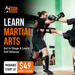 Crush kickboxing - Fitness & Martial Arts - Step into the Ring of Fitness and Unleash Your Inner Warrior with Our American Kickboxing Classes at Our Dojo.