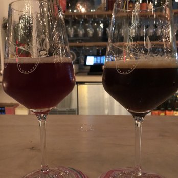 Grimm Artisanal Ales - A couple of the 11 4 oz pours I had.  1 stunning beer after the other! - Breweries Near Me - Brooklyn, New York