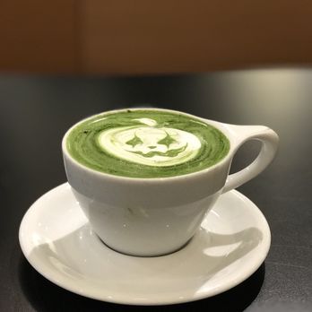 Ogawa Coffee - Matcha latte with Halloween latte art - Coffee & Tea Near Me - Boston, Massachusetts Ogawa Coffee - Matcha latte with Halloween latte art - Coffee & Tea Near Me - Boston, Massachusetts