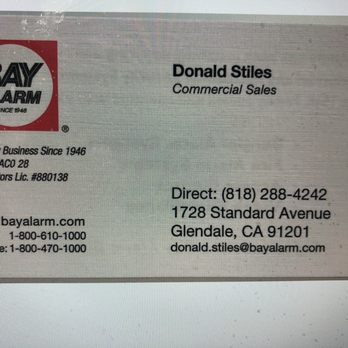 Bay Alarm Company - Amazing customer service by Donald and his team! - Security Systems Near Me - Glendale, California Bay Alarm Company - Amazing customer service by Donald and his team! - Security Systems Near Me - Glendale, California