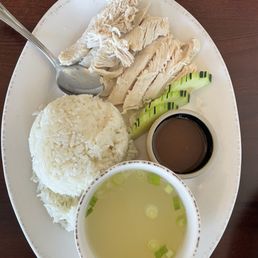 Ginger chicken with broth
