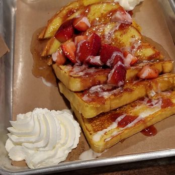 The Groove - Strawberry n Creme French Toast - American Near Me - San Marcos, Texas The Groove - Strawberry n Creme French Toast - American Near Me - San Marcos, Texas