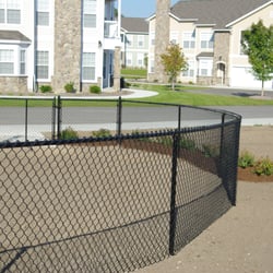 Fence Consultants of West Michigan - black vinyl chain link fence from Fence Consultants