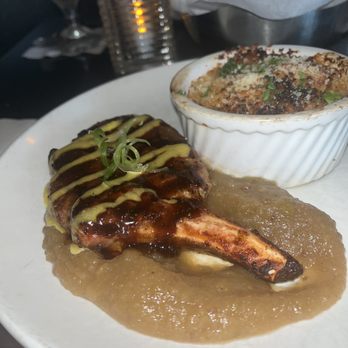 Park Cafe - Hoisin marinated pork chop and Mac and cheese - New American Near Me - Nashville, Tennessee