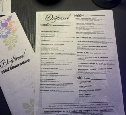 Menu photo 4 Driftwood Boynton Beach, FL Menu photo 4 Driftwood Boynton Beach, FL