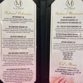 M Vince Nail Spa - Nice menu, great place for a special occasion - Nail Salons Near Me - Austin, Texas