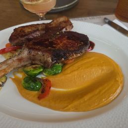 The Pork Tomahawk was absolutely amazing! Well seasoned and cooked great The Pork Tomahawk was absolutely amazing! Well seasoned and cooked great