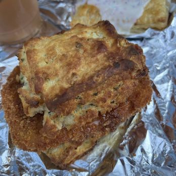 Brick + Dough - Chicken biscuit on "Windough" Saturday! - Pizza Near Me - Montclair, New Jersey