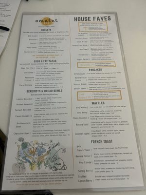 Menu photo 8 Omelet Bar Orlando, FL