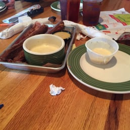 Notice the large bowl on the left with little to no cheese dip and the melted plastic bowl of dip on the right. Notice the large bowl on the left with little to no cheese dip and the melted plastic bowl of dip on the right.