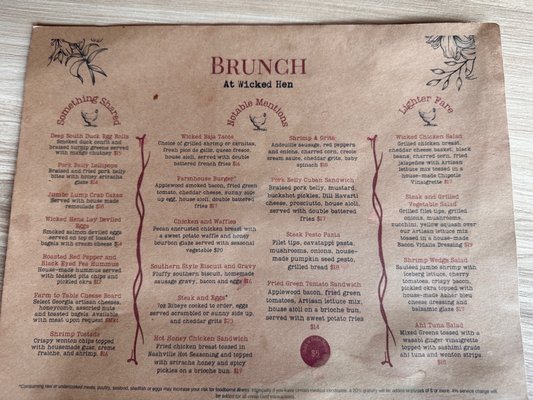 Menu photo 3 Wicked Hen Restaurant Columbus, GA Menu photo 3 Wicked Hen Restaurant Columbus, GA