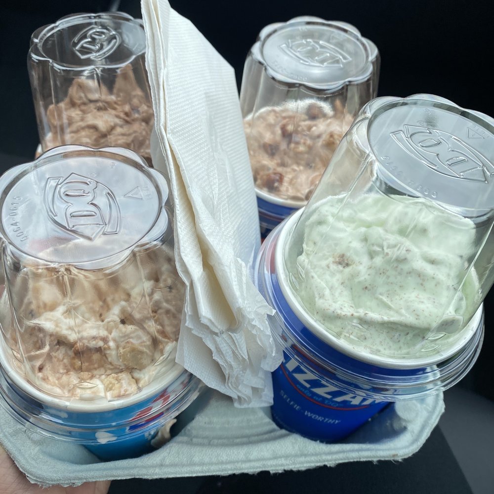 Dairy Queen Ltd Brazier - Blizzards to go. Top left going clockwise: Brownie Batter, Chocolate Chip Cookie Dough, Girl Scout Thin Mint, Chocolate Chip Cookie Dough - Fast Food Near Me - Newburgh, New York Dairy Queen Ltd Brazier - Blizzards to go. Top left going clockwise: Brownie Batter, Chocolate Chip Cookie Dough, Girl Scout Thin Mint, Chocolate Chip Cookie Dough - Fast Food Near Me - Newburgh, New York