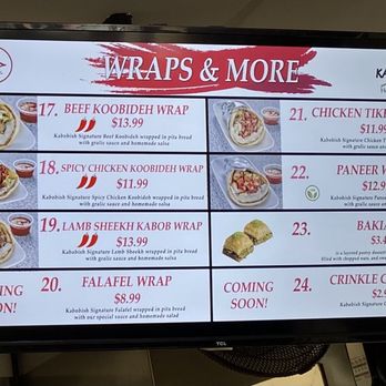 KABOB-iSH - Menu as of January 2023 (2 of 2) - Mediterranean Near Me - Duluth, Georgia