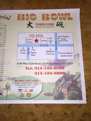 Menu photo 4 Big Bowl Inc Syracuse, NY Menu photo 4 Big Bowl Inc Syracuse, NY
