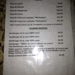 Enduro Sport Bar - Menu