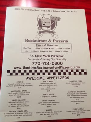 Menu photo 7 Santino's Alpharetta, GA