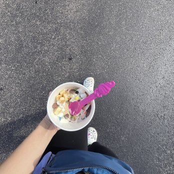Menchie's - frozen yogurt with gummy bears,chocolate turtles,cheesecake bites,marshmallows,grand cracker dust,chocolate chips - Ice Cream & Frozen Yogurt Near Me - Wesley Chapel, Florida