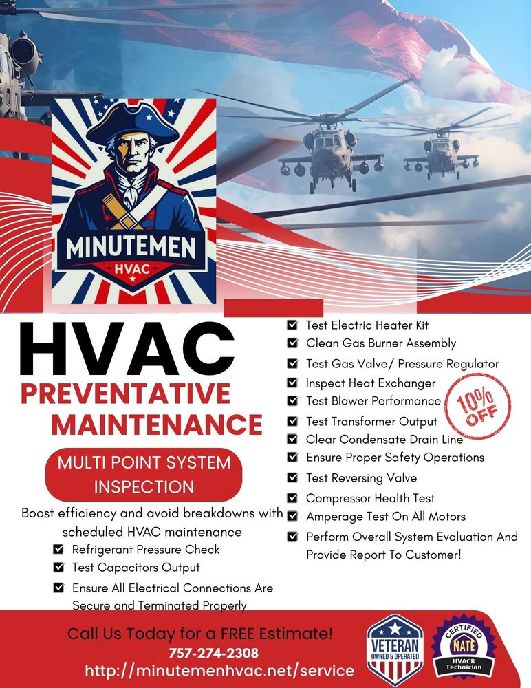 Minutemen Hvac - veterans service organization in Virginia Beach, VA