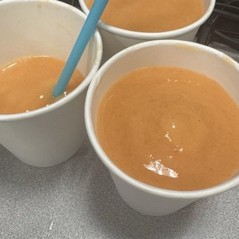 Tropical Smoothie Cafe - How you drink your Sunrise Sunset smoothie when your thumb goes through the bottom of the styrofoam cup... Lol - Juice Bars & Smoothies Near Me - West Des Moines, Iowa Tropical Smoothie Cafe - How you drink your Sunrise Sunset smoothie when your thumb goes through the bottom of the styrofoam cup... Lol - Juice Bars & Smoothies Near Me - West Des Moines, Iowa