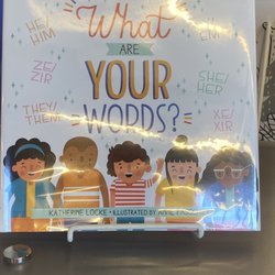 Fountain Branch Library - A book on display above the "holidays" section...