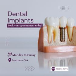 Ridgetop Dental - Sterling - Reclaim your smile and rediscover your confidence with our premium dental implants. Trust us, and you'll never look back!