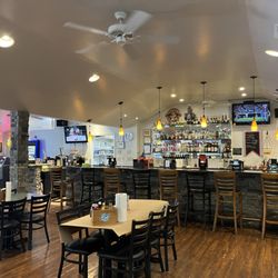 Furnace Grill & Crab House - Inside decoration and drink counter bar.