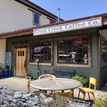 Floras Creek Coffee Co. - Outside of the coffee Shop - Coffee Roasteries Near Me - Langlois, Oregon Floras Creek Coffee Co. - Outside of the coffee Shop - Coffee Roasteries Near Me - Langlois, Oregon