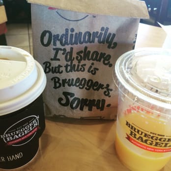 Bruegger's Bagels - A little something to go for my boy when he gets out of school - Bagels Near Me - Temecula, California