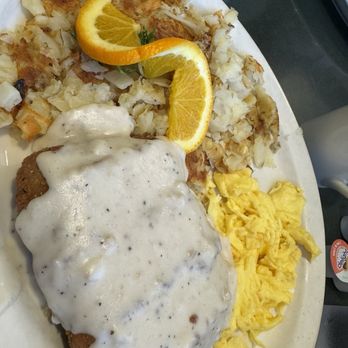Flappy Jack's Pancake House - Country Fried Steak with Country Gravy - Pancakes Near Me - Orange, California
