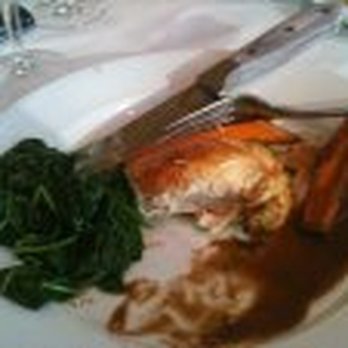 Nick + Stef's Steakhouse - roasted chicken with spinach - Steakhouses Near Me - New York, New York Nick + Stef's Steakhouse - roasted chicken with spinach - Steakhouses Near Me - New York, New York