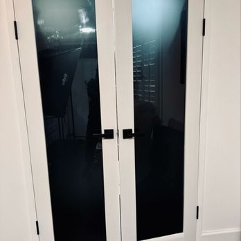 World Class Window Tint - Bathroom doors after tint | view from bedroom - Home Window Tinting Near Me - Corona, California