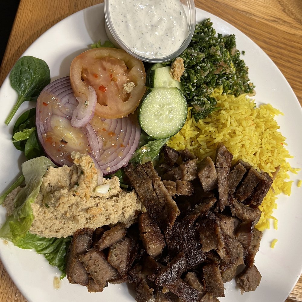 Monterey Halal Market - 6. Beef Kabob Combo Plate - Halal Near Me - Seaside, California Monterey Halal Market - 6. Beef Kabob Combo Plate - Halal Near Me - Seaside, California