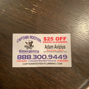 Captain Rooter Emergency Plumbers Chicago - Give him a call - Plumbing Near Me - Chicago, Illinois