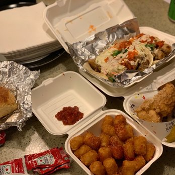 Bok a Bok Fried Chicken - Biscuit with Spiced Honey, Tots, Bulgogi Chicken Tacos, Strips with Sea Salt & Vinegar - Chicken Wings Near Me - Seattle, Washington