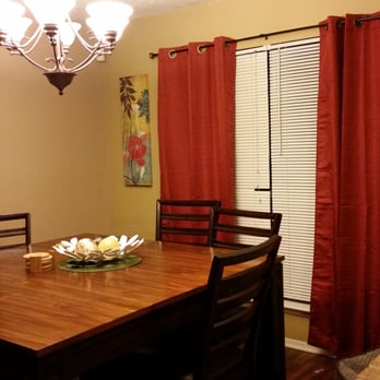 At Home - Curtains, floral paintings, bowl on the table.. all from At Home. - Furniture Stores Near Me - Conroe, Texas