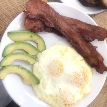 Original Pancake House - Bacon & eggs, side of avocado :) get the fresh OJ! - Breakfast & Brunch Near Me - Edgewater, New Jersey