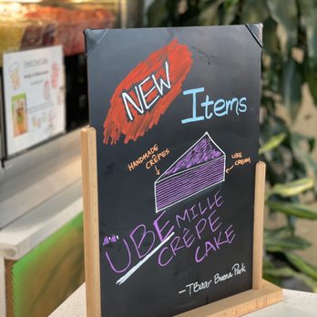 TBaar - Ube Mille Crepe Cake - Bubble Tea Near Me - Buena Park, California