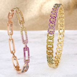 Reeds Jewelers / Jenss Decor - Multi-Colored Sapphire Bracelets
