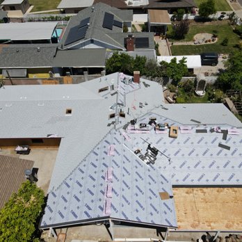 Bazan Roofing - La Puente Ca. Owens Corning Duration-cool, Shasta white. Work in progress. - Roofing Near Me - Azusa, California