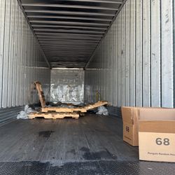 UPS Customer Center - Pallets, plastics, and trash UPS left behind.