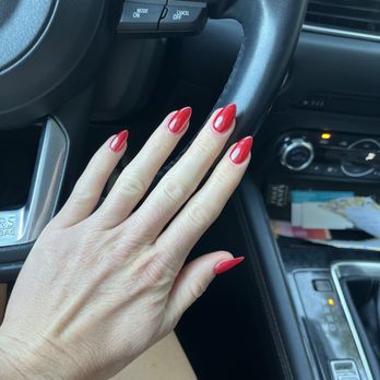 Angel Nails & Spa - Gel X red chrome - Nail Salons Near Me - San Diego, California Angel Nails & Spa - Gel X red chrome - Nail Salons Near Me - San Diego, California