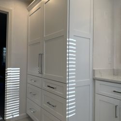 John Dolan Flooring, Kitchen and Bath - Custom linen tower.