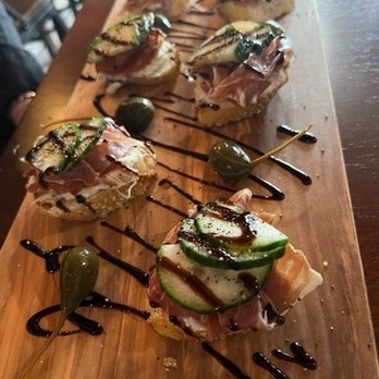 Kennedy Cellars Winery - Goat Cheese Crostini With Speck - Wine Tasting Room Near Me - Hammonton, New Jersey