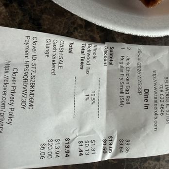 Tastee Rolls - Tastee Roll Receipt! - Asian Fusion Near Me - Bellwood, Illinois Tastee Rolls - Tastee Roll Receipt! - Asian Fusion Near Me - Bellwood, Illinois