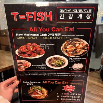 T-Fish - AYCE raw marinated crab menu - Sushi Bars Near Me - Los Angeles, California T-Fish - AYCE raw marinated crab menu - Sushi Bars Near Me - Los Angeles, California